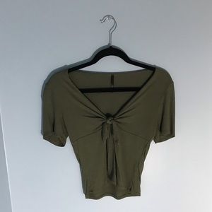 Short Sleeve Mock Tie Shirt